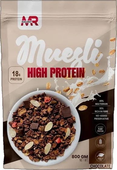 MuscleRich High Protein Muesli, Chocolate 800g