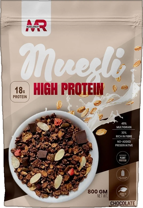 MuscleRich High Protein Muesli, Chocolate, 800g pack