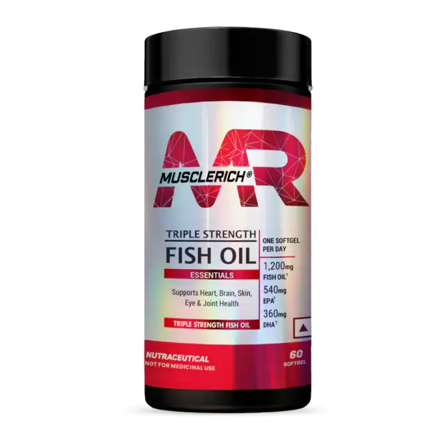 Triple Strength Fish Oil (Supports Heart, Brain, Skin, Eye & Joint Health)